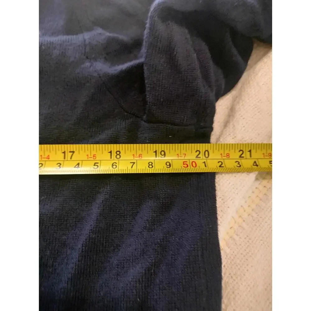 Banana Republic Men's M Argyle‎ Sweater 100% Extra Fine Merino Wool Navy Blue